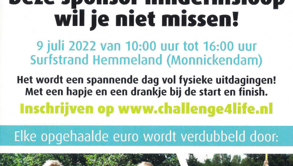 Challenge4Life op zaterdag 9 juli 2022