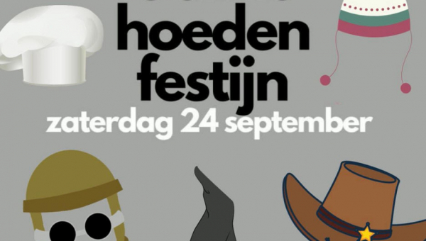 Zaterdag 24 september: 'Gekke hoeden festijn' in de Zonnewijzer