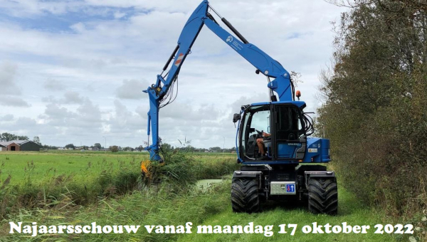 Najaarsschouw vanaf maandag 17 oktober 2022