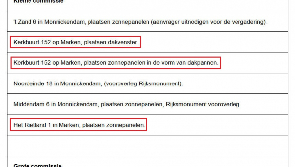 Vergadering monumenten en welstandscommissie