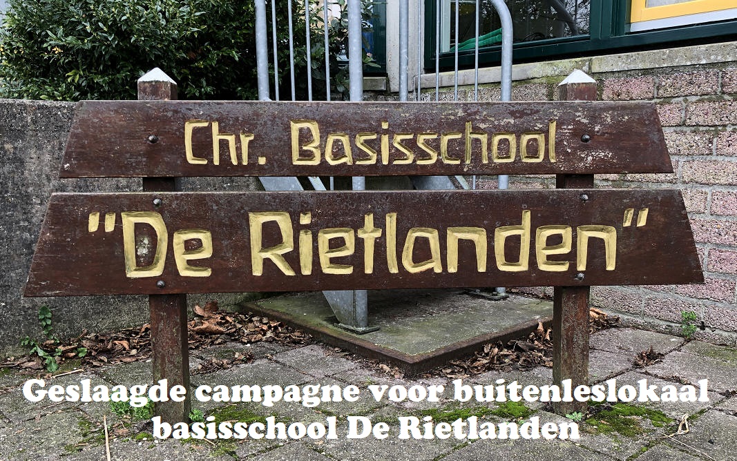 Geslaagde campagne voor buitenleslokaal basisschool De Rietlanden