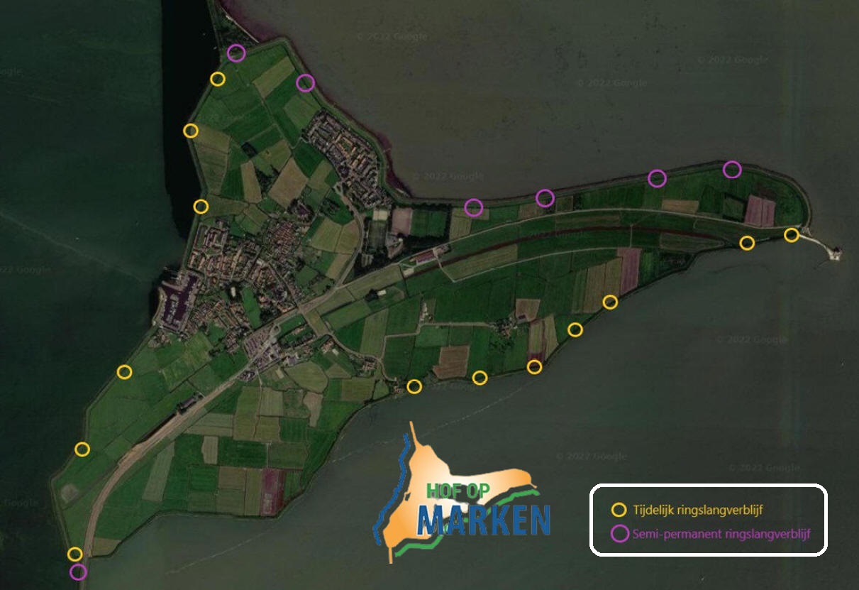 Vanaf 17 oktober worden er ringslangverblijven aangebracht