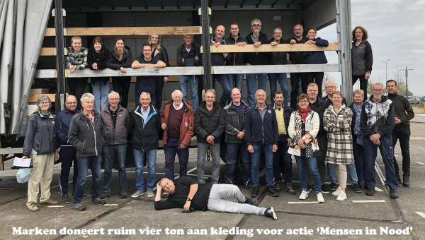 Marken doneert ruim vier ton aan kleding voor actie ‘Mensen in Nood’