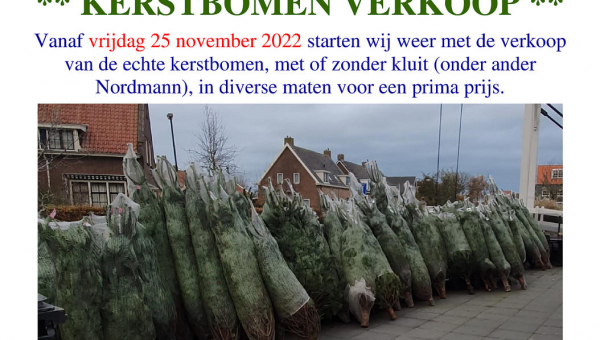 Vrijdag 25 november start verkoop kerstbomen bij 'De Verkeerde Wereld'