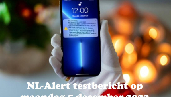 NL-Alert testbericht op maandag 5 december 2022