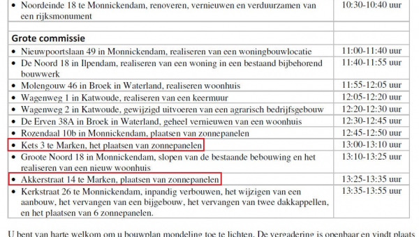 Vergadering monumenten en welstandscommissie