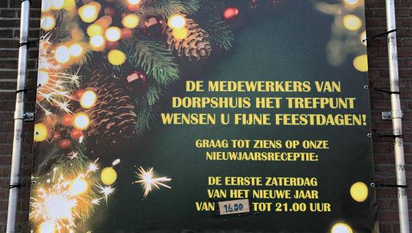 Medewerkers dorpshuis Het Trefpunt wensen u fijne feestdagen!