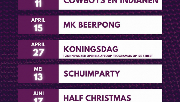 Eventplanner 2023 van de Stichting Marker Jongeren