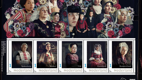 Tess Zondervan op een postzegel