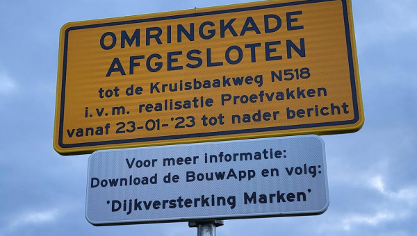 Verkeersbesluit inzake het tijdelijk afsluiten van het Kruinpad te Marken