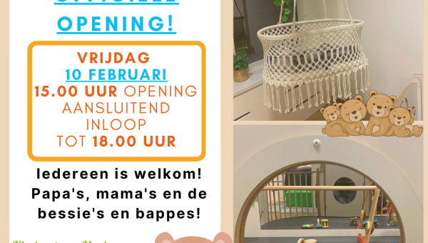 Vrijdag 10 februari officiële opening Kinderdagverblijf 'De Beertjes'