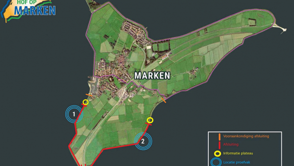 Rijkswaterstaat start aanleg proefvakken voor Dijkversterking Marken