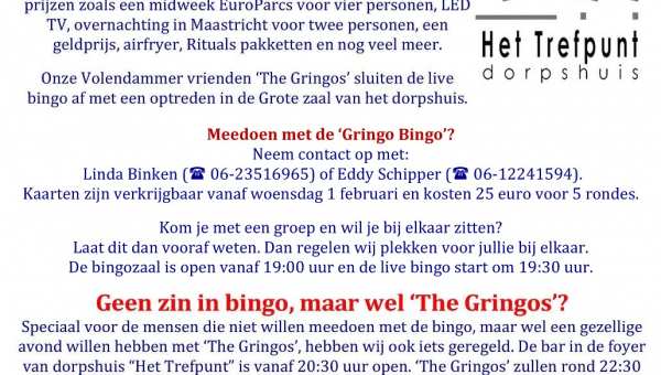 'Gringo Bingo' en 'Voorverkoop Marker Havenfeesten 2023'