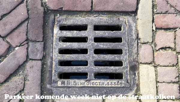 Parkeer komende week niet op de straatkolken