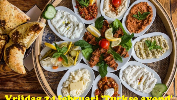 Vrijdag 24 februari 'Turkse avond' bij de Taanketel