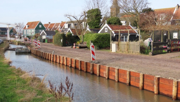 De beschoeiing van het Zereiderpad wordt al 'gnappies'