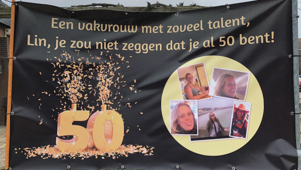 Een vakvrouw met zoveel talent, Lin, je zou niet zeggen dat je al 50 bent!