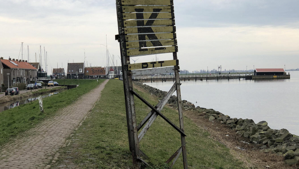 K bord op de Westkade wordt verwijderd