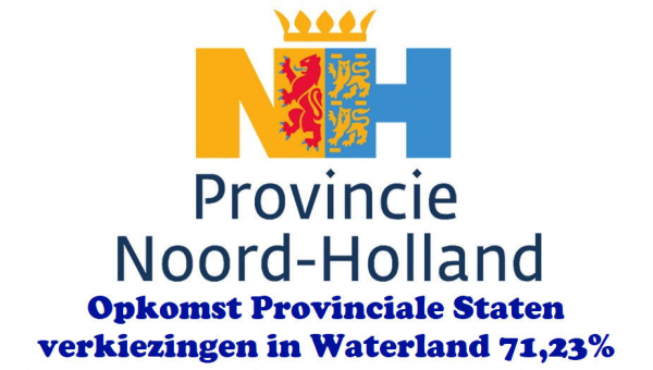 Opkomst Provinciale Staten verkiezingen in Waterland 71,23%