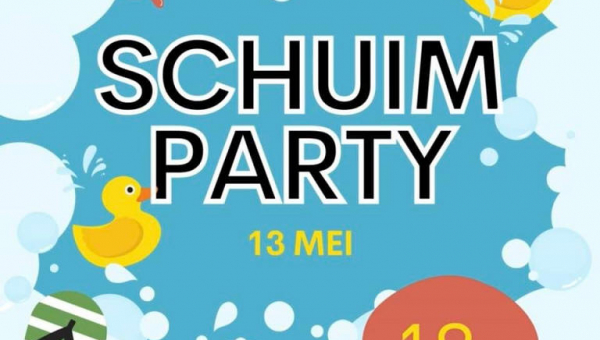 Zaterdag 13 mei: Schuimparty in de Zonnewijzer