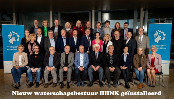 Nieuw waterschapsbestuur HHNK geïnstalleerd