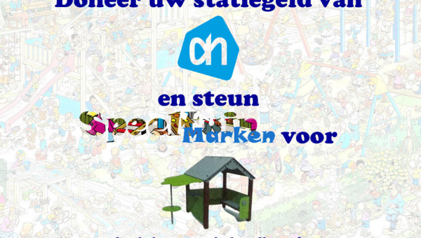 Doneer uw statiegeld van AH en steun Speeltuin Marken