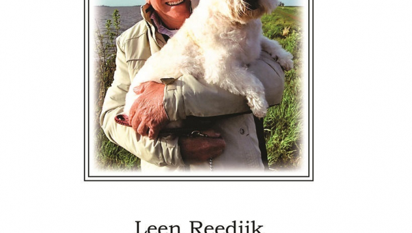 Bericht van overlijden: Leen Reedijk