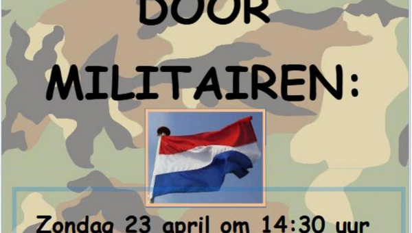 Zondag 23 en dinsdag 25 april 2023 : Oefenen vlaghijsen door militairen