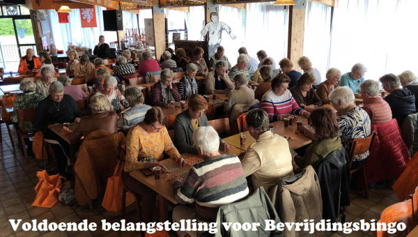 Voldoende belangstelling voor Bevrijdingsbingo