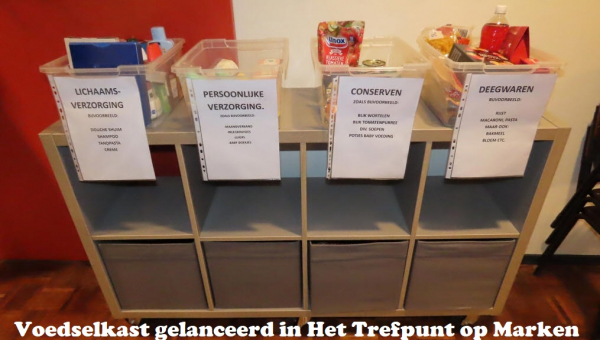 Voedselkast gelanceerd in Het Trefpunt op Marken