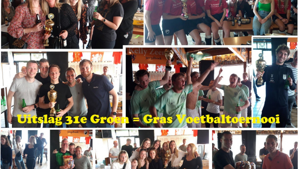 Uitslag 31e Groen = Gras Voetbaltoernooi