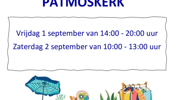 Begin september Rommelmarkt in de Patmoskerk
