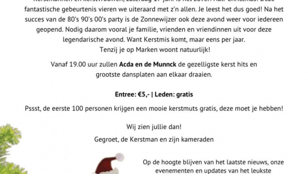 SMJ Nieuws: 'zaterdag 17 juni Half Christmas'