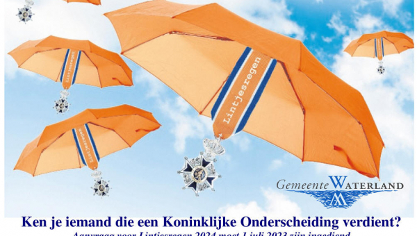 Ken je iemand die een Koninklijke Onderscheiding verdient?