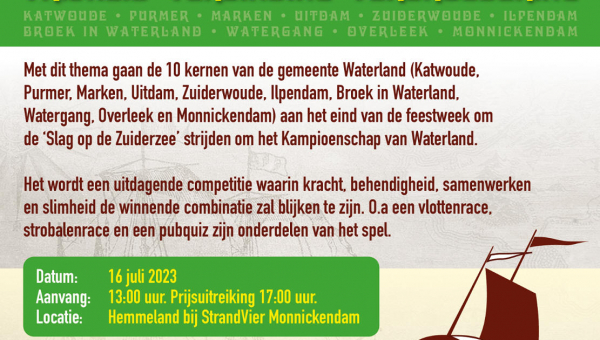 Zondag 16 juli 2023: Het Waterlands Kampioenschap