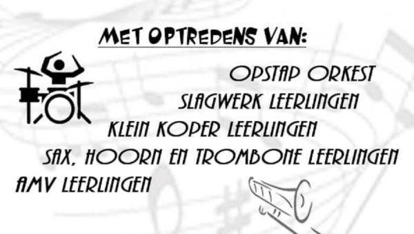 Woensdag 21 juni: Voorspeelavond Jeugd Chr. Muziekvereniging 'Juliana'