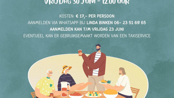 Open Lunchtafel tijdens de Marker Havenfeesten 2023