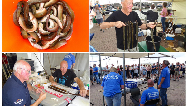 Paling roken tijdens de Marker Havenfeesten 2023