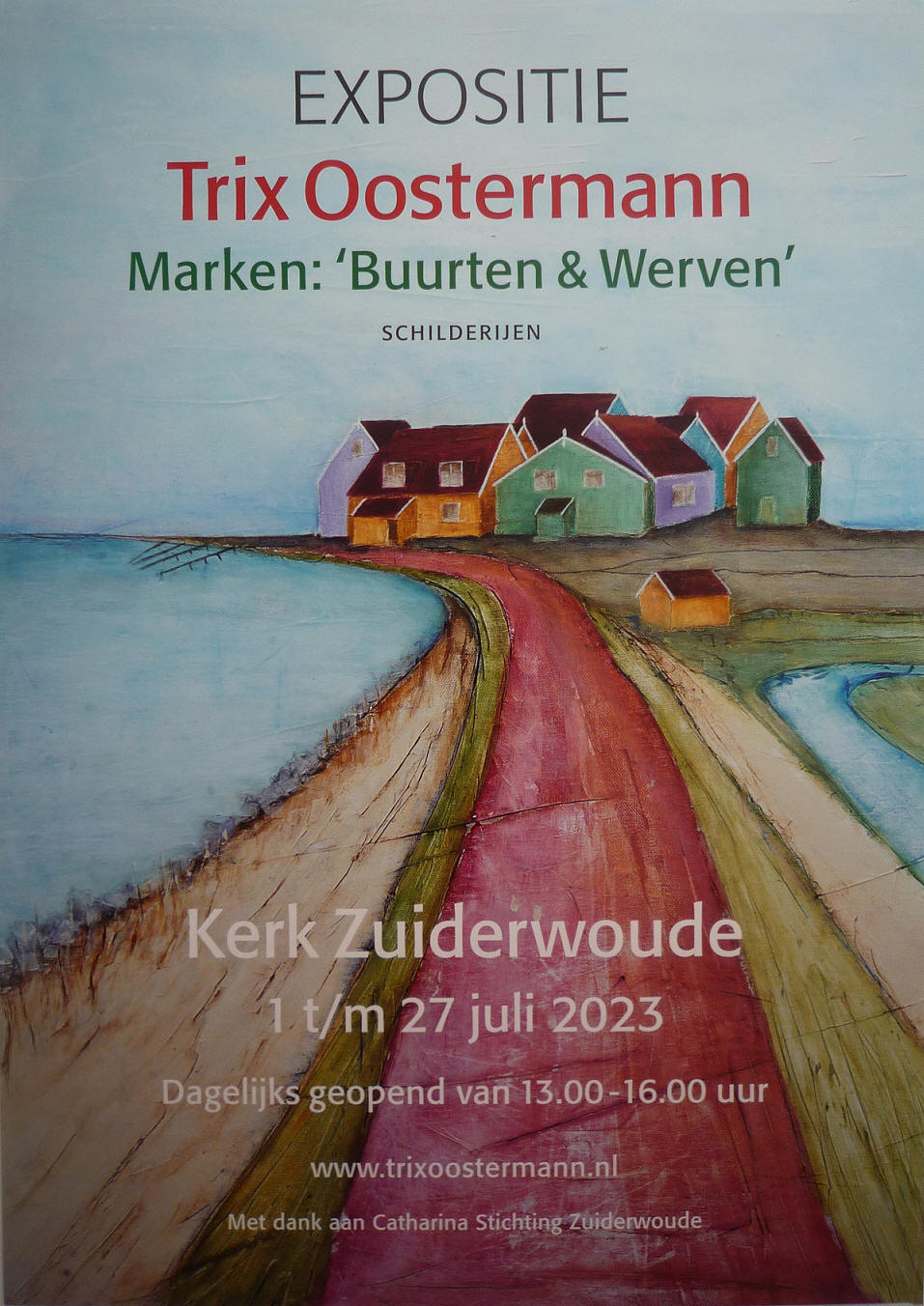 Expositie Trix Oostermann in de kerk van Zuiderwoude