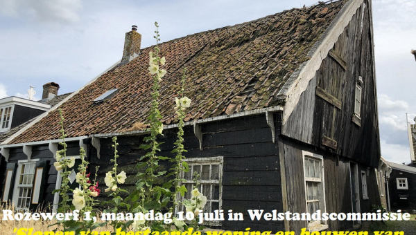 Rozewerf 1, maandag 10 juli in Welstandscommissie