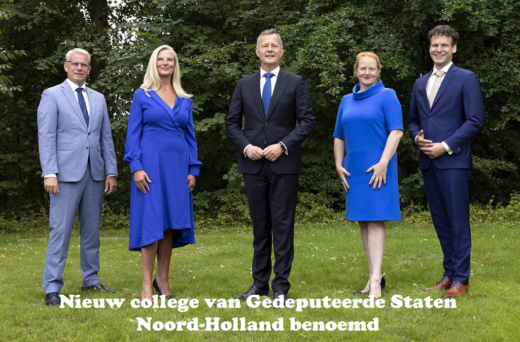 Nieuw college van Gedeputeerde Staten Noord-Holland benoemd