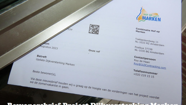 Bewonersbrief Project Dijkversterking Marken