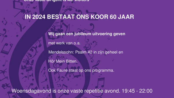 'Marcantat' is op zoek naar koorleden M/V