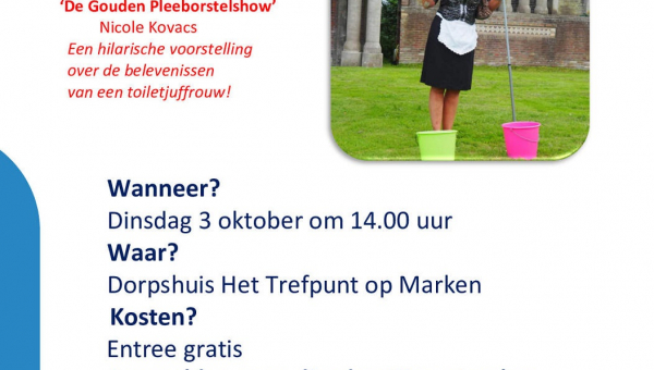 Dinsdag 3 oktober 'De Gouden Pleeborstelshow'