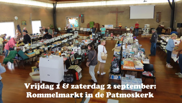 Vrijdag 1 &amp; zaterdag 2 september: Rommelmarkt in de Patmoskerk