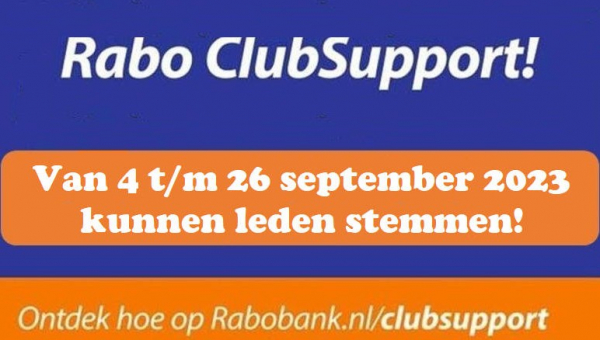 Rabobank leden kunnen stemmen voor de Rabo ClubSupport