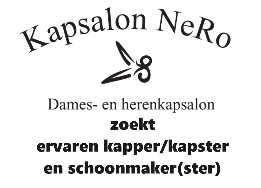 Kapsalon NeRo zoekt personeel