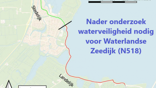Nader onderzoek waterveiligheid nodig voor Waterlandse Zeedijk (N518)