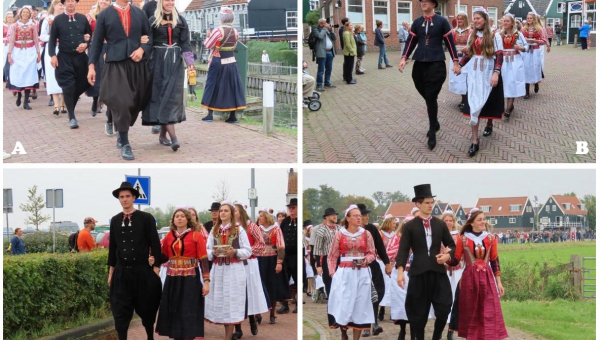 Klederdracht en folklore tijdens de ijsbruiloft op Marken