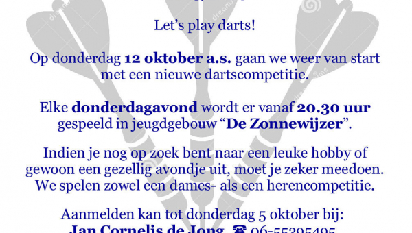 The Flying Bears starten donderdag 12 oktober het dartseizoen 2023/2024